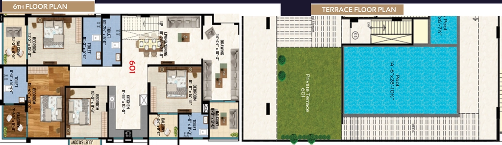 4 BHK Flat in Shubh Mangal Prime in Bani Park, Jaipur - Image 906732