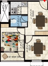 2 BHK Flat in Dewellers Prakrati Villa 2 in Dum Dum, Kolkata - Image 906735