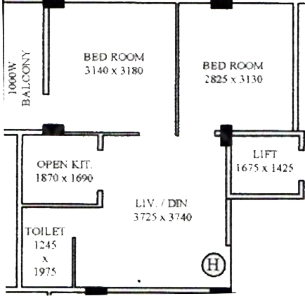 2 BHK Flat in Digi Shree in Dum Dum, Kolkata - Image 906744