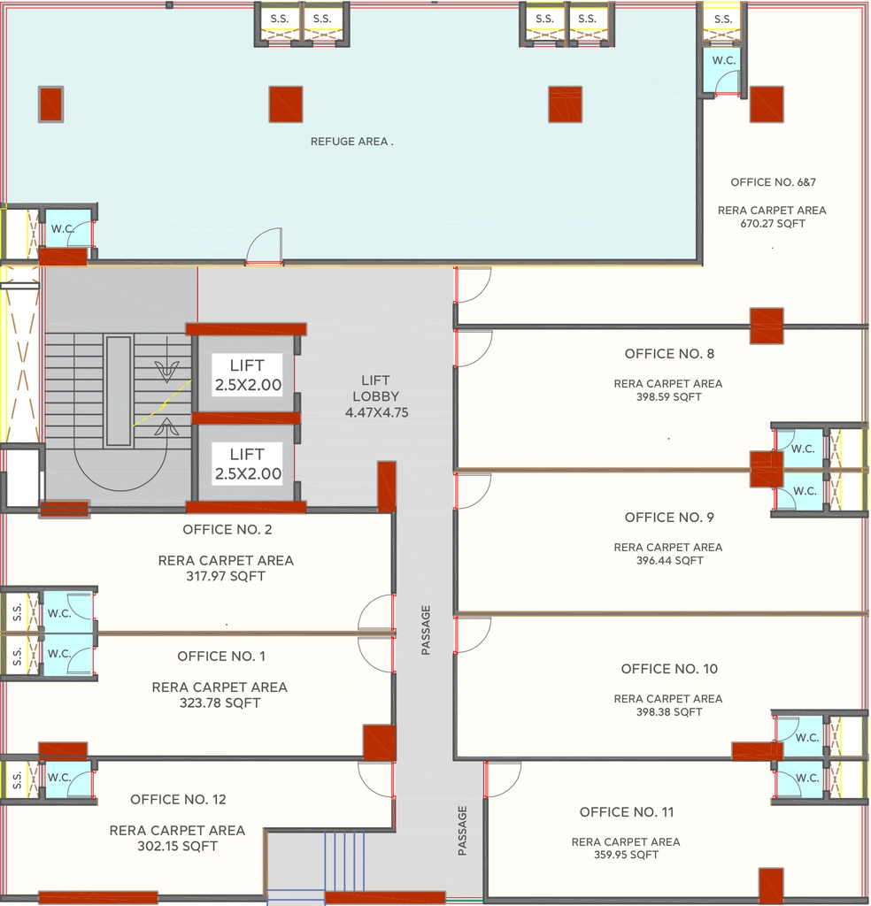 Floor Plan of N N Datar Biz Point in Ghatkopar West, Mumbai - Image 377153