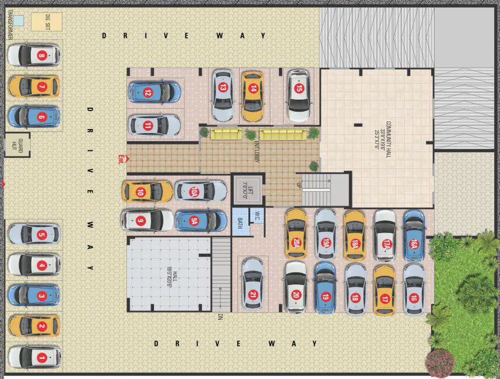 Master Plan of SDC Misty Meadows in Bani Park, Jaipur - Image 377086