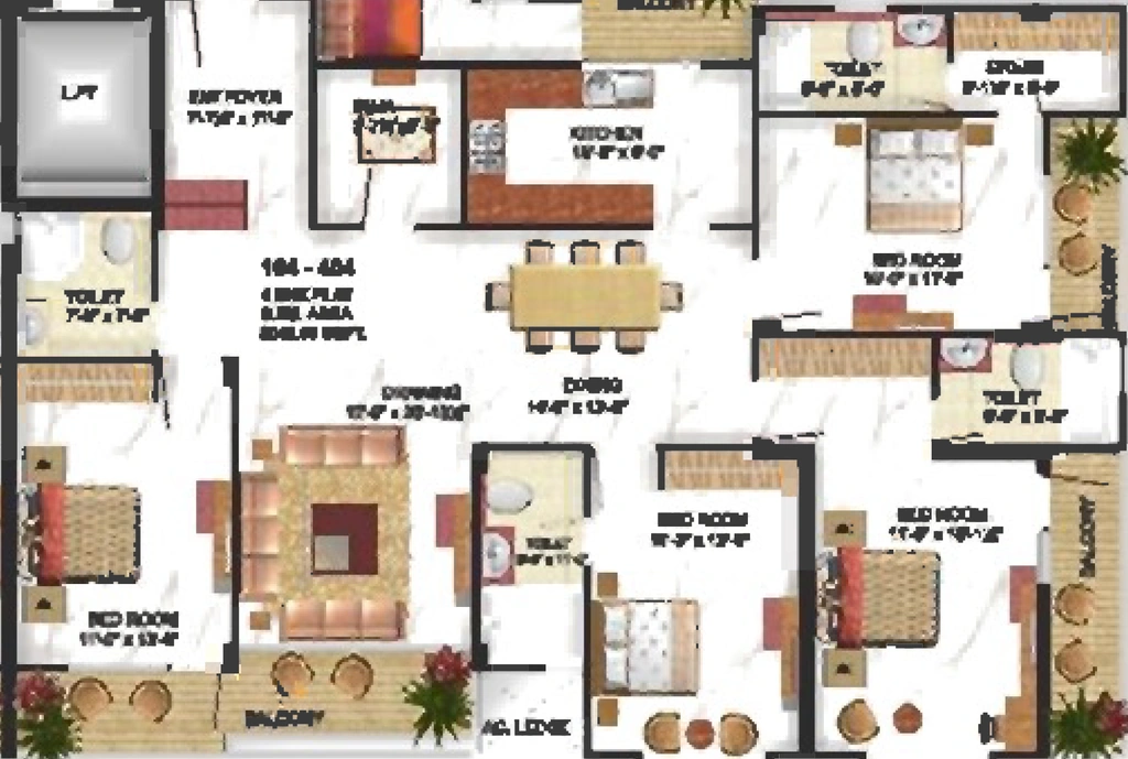4 BHK Flat in Trimurty UKM Hari Niwas in Bani Park, Jaipur - Image 906775