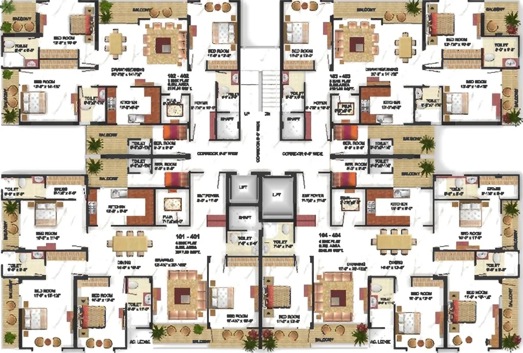 Floor Plan of Trimurty UKM Hari Niwas in Bani Park, Jaipur - Image 377113