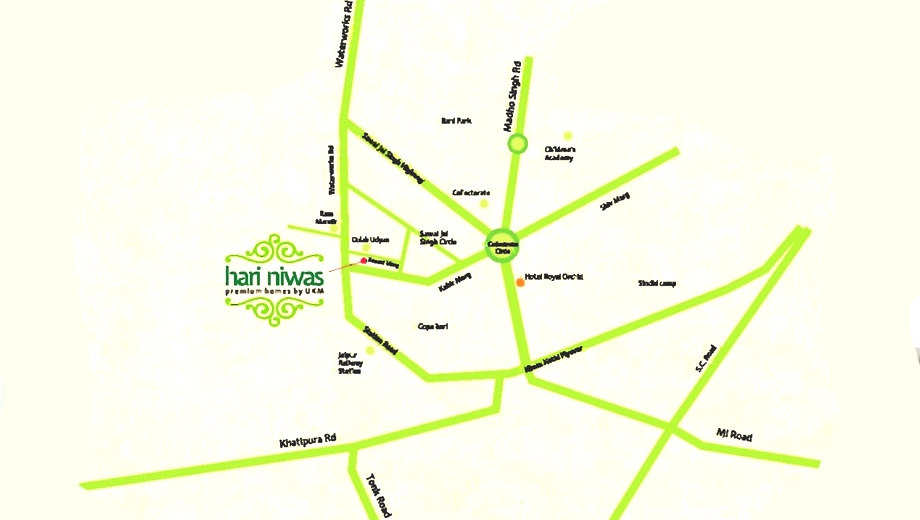 Location of Trimurty UKM Hari Niwas in Bani Park, Jaipur - Image 377111