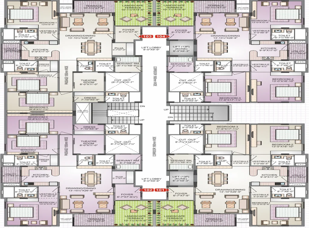 Floor Plan of Pearl Avantika in C Scheme, Jaipur - Image 377129