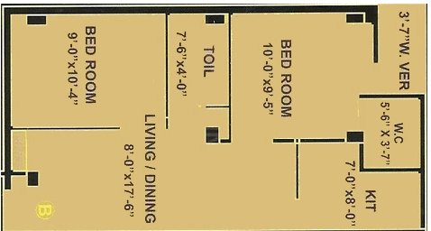 2 BHK Flat in Realtech Gee Bee Tower in Dum Dum, Kolkata - Image 906781