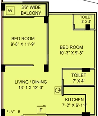 2 BHK Flat in Jinia Ghosai Bhavan in Dum Dum, Kolkata - Image 906784