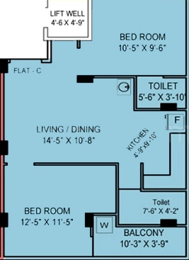 2 BHK Flat in Jinia Tulis Enclave in Dum Dum, Kolkata - Image 906788