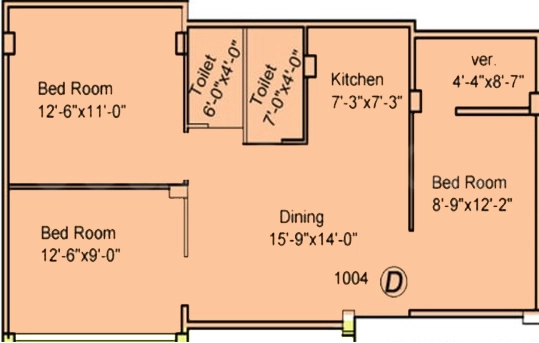 3 BHK Flat in Jinia Tulis Enclave in Dum Dum, Kolkata - Image 906790