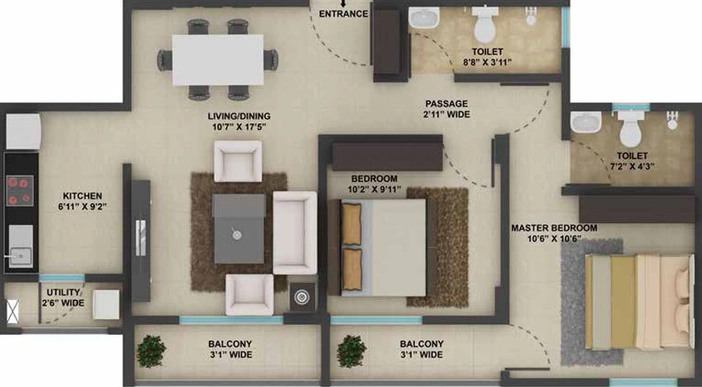 2 BHK Flat in Tata New Haven 2 in Boisar East, Palghar - Image 441104