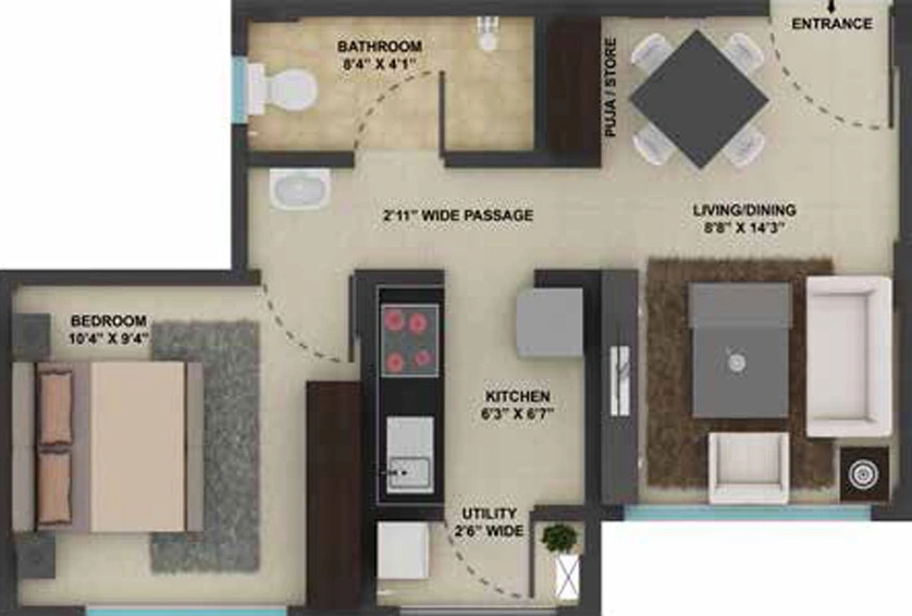 1 BHK Flat in Tata New Haven 2 in Boisar East, Palghar - Image 441101
