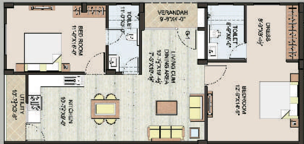 2 BHK Flat in SSBC Su Prem in Bani Park, Jaipur - Image 906795