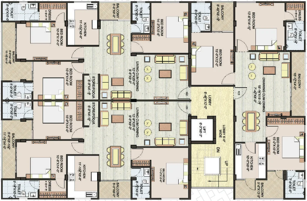 Floor Plan of SSBC Su Prem in Bani Park, Jaipur - Image 377173