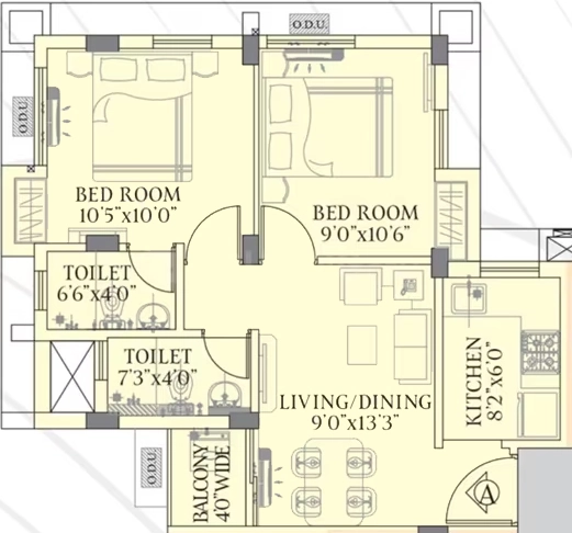2 BHK Flat in Realmark Kabyo Neer in Sonarpur, Kolkata - Image 906797