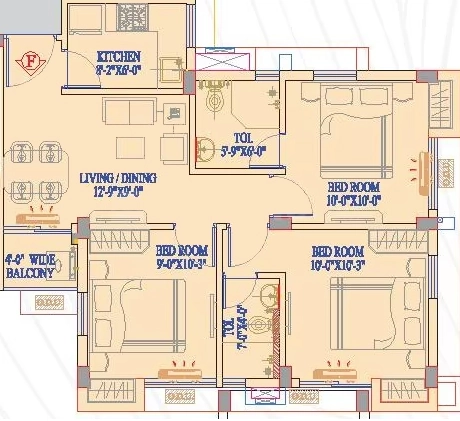 3 BHK Flat in Realmark Kabyo Neer in Sonarpur, Kolkata - Image 906799