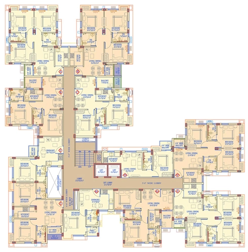 Floor Plan of Realmark Kabyo Neer in Sonarpur, Kolkata - Image 377181