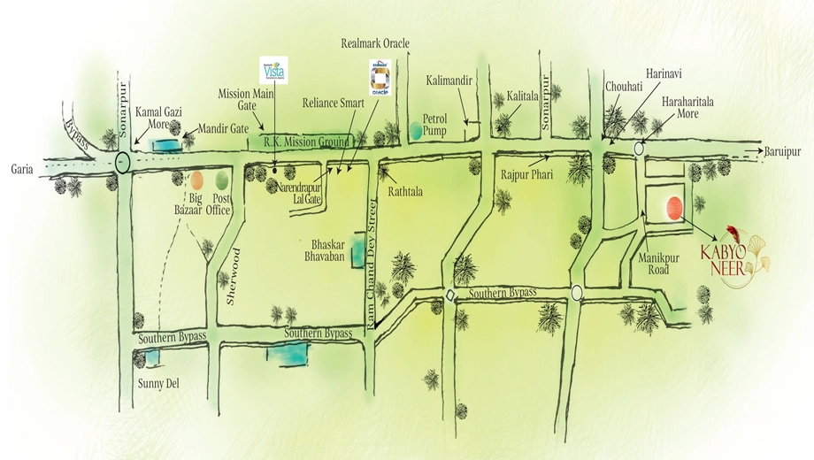Location of Realmark Kabyo Neer in Sonarpur, Kolkata - Image 377180