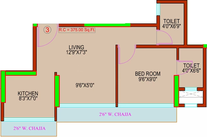 1 BHK Flat in Vijaya Kulkarni Horizon in Goregaon East, Mumbai - Image 907726