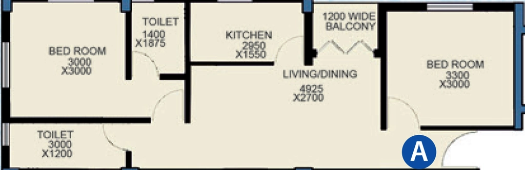 2 BHK Flat in Aatreyee Samriddhi Swarojinee in Dum Dum, Kolkata - Image 906801