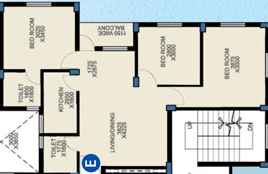 3 BHK Flat in Aatreyee Samriddhi Swarojinee in Dum Dum, Kolkata - Image 906803