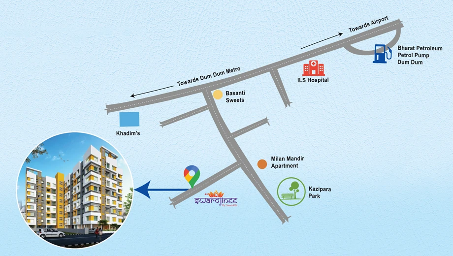 Location of Aatreyee Samriddhi Swarojinee in Dum Dum, Kolkata - Image 377188