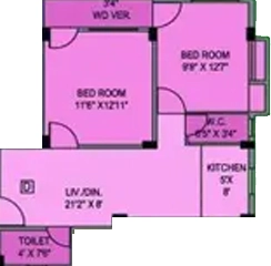 2 BHK Flat in Samujjal Palace in Dum Dum, Kolkata - Image 906804