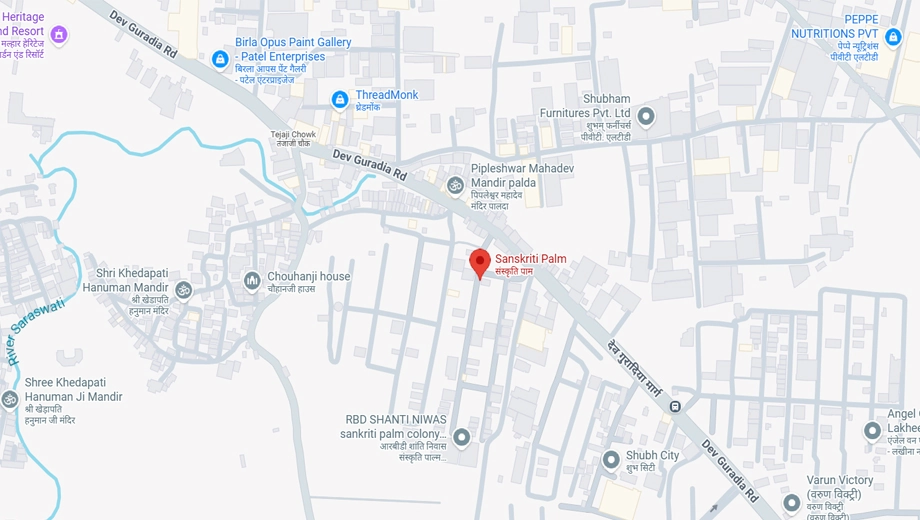 Location of Gomti Sanskruti Palm in Palda, Indore - Image 377218
