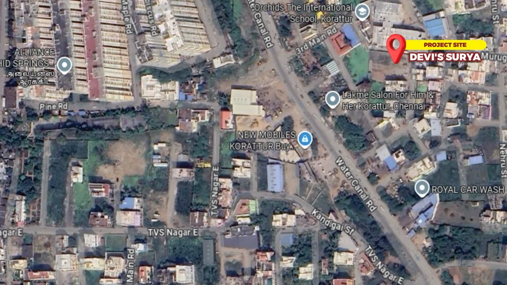 Location of Devis Surya in Kolathur, Chennai - Image 377239