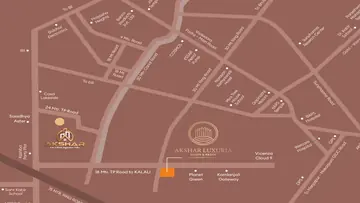 Location of Akshar Luxuria - Image 377275