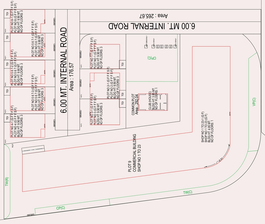 Master Plan of Akshar Luxuria in Chapad, Vadodara - Image 377276