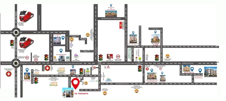 Location of Ak Tanzanite in Tambaram, Chennai - Image 377294