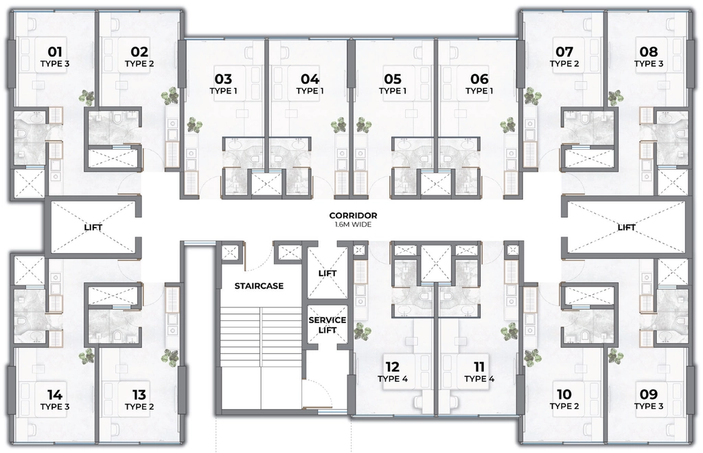 Floor Plan of Tribeca Trilive in Andheri East, Mumbai - Image 377736