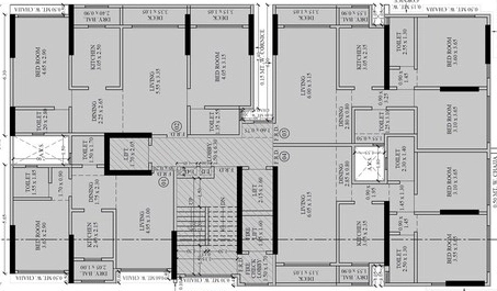 Floor Plan of Nidhaan Girnar Residency in Andheri East, Mumbai - Image 379298
