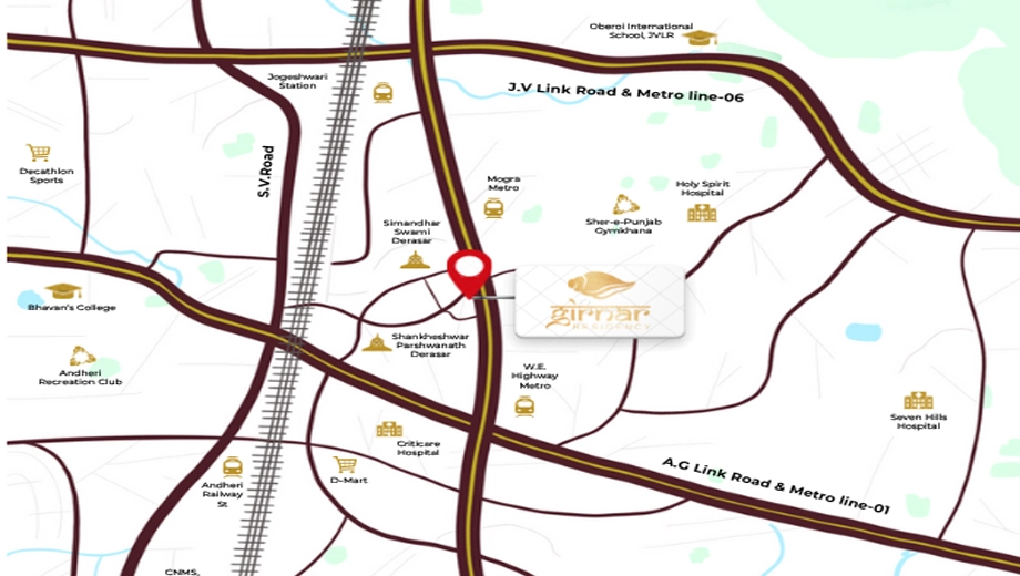 Location of Nidhaan Girnar Residency - Image 379299