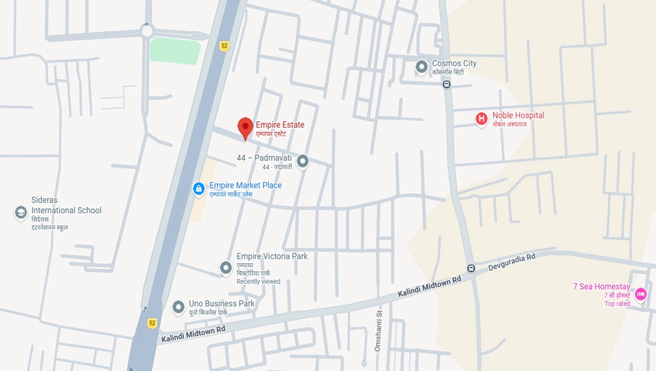 Location of Empire Estate in Bypass Road, Indore - Image 377329