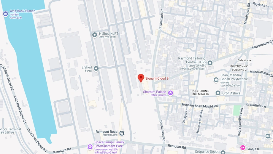 Location of Signum Cloud 9 in Mominpore, Kolkata - Image 378032