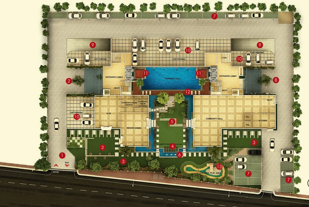 Master Plan of Signum Cloud 9 in Mominpore, Kolkata - Image 378030