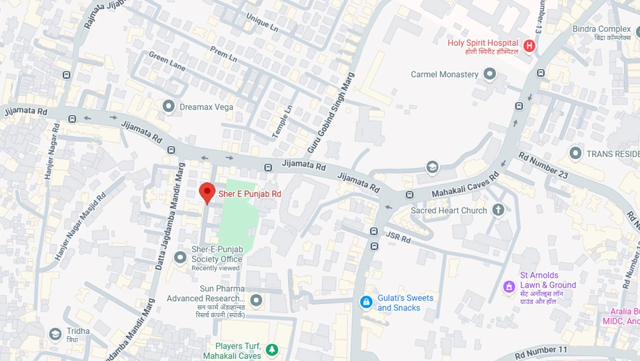 Location of Sher E Punjab CHS in Andheri East, Mumbai - Image 379304