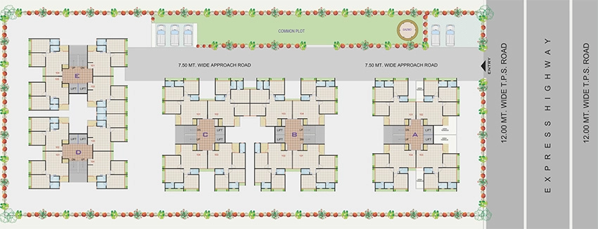 Master Plan of Gajanand Bhagvat Enclave in Ghodasar, Ahmedabad - Image 377357
