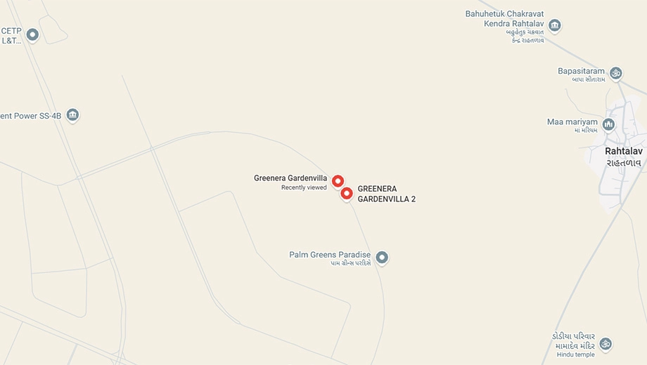 Location of Greenera Gardenvilla 2 in Dholera, Ahmedabad - Image 377370