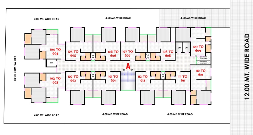 Master Plan of Ruchi Kesar Residency in Narol, Ahmedabad - Image 377377