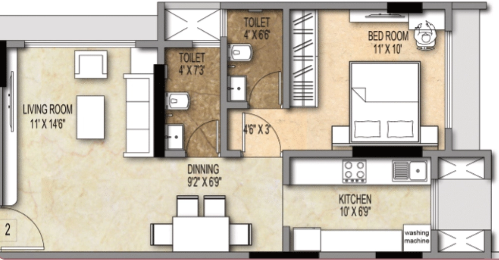 1 BHK Flat in Shiv Pearl Gardens in Malad West, Mumbai - Image 907022