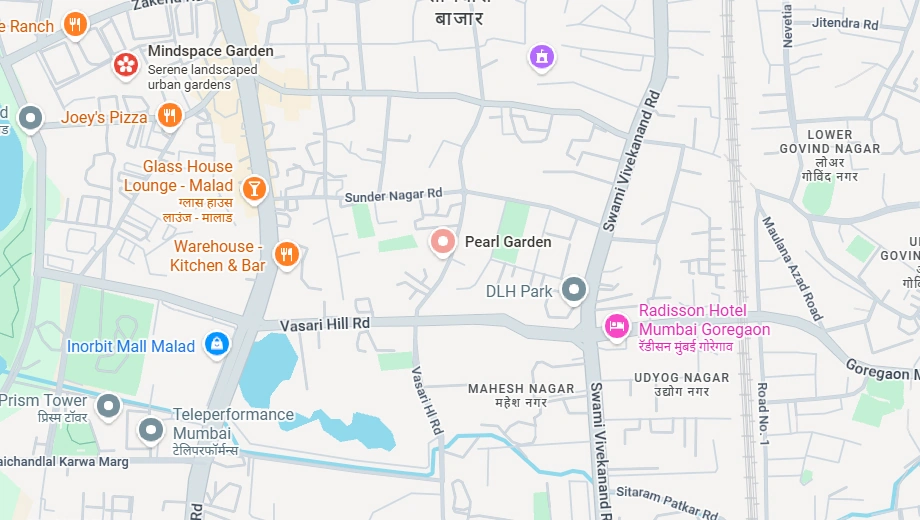 Location of Shiv Pearl Gardens in Malad West, Mumbai - Image 377707