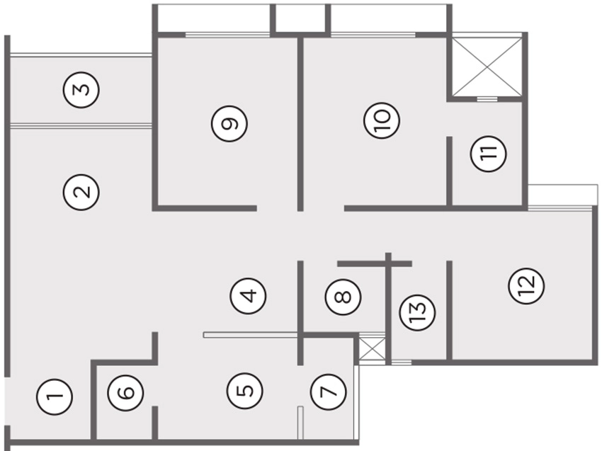 3 BHK Flat in Nexrise Joy in Maninagar, Ahmedabad - Image 906900