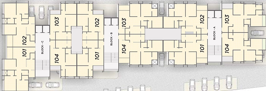 Floor Plan of Nexrise Joy in Maninagar, Ahmedabad - Image 377391