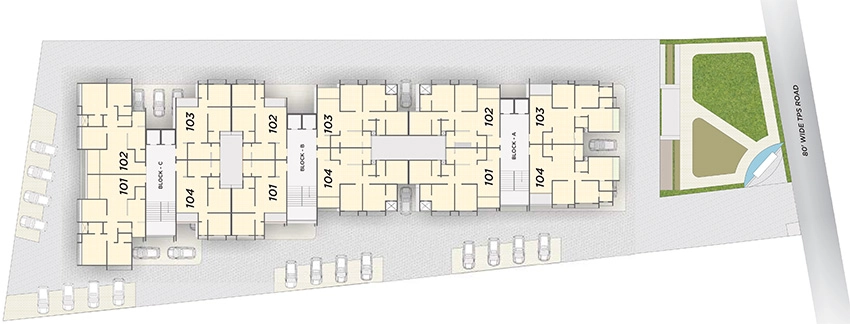 Master Plan of Nexrise Joy in Maninagar, Ahmedabad - Image 377390