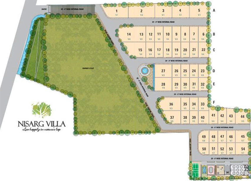 Master Plan of Nisarg Villa in Ambawadi, Ahmedabad - Image 377398