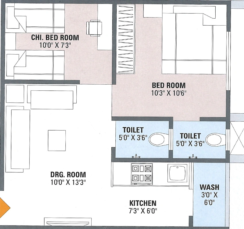 1 BHK Flat in PC Ashapuri Enclave in Vatva, Ahmedabad - Image 906902