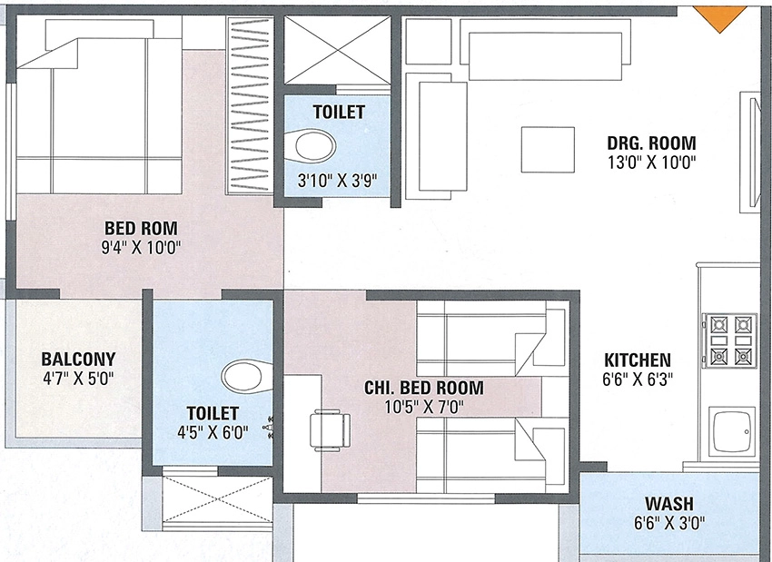 2 BHK Flat in PC Ashapuri Enclave in Vatva, Ahmedabad - Image 906903