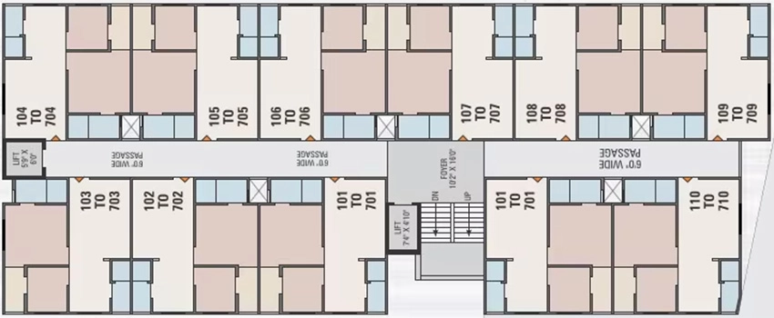 Floor Plan of PC Ashapuri Enclave in Vatva, Ahmedabad - Image 377406